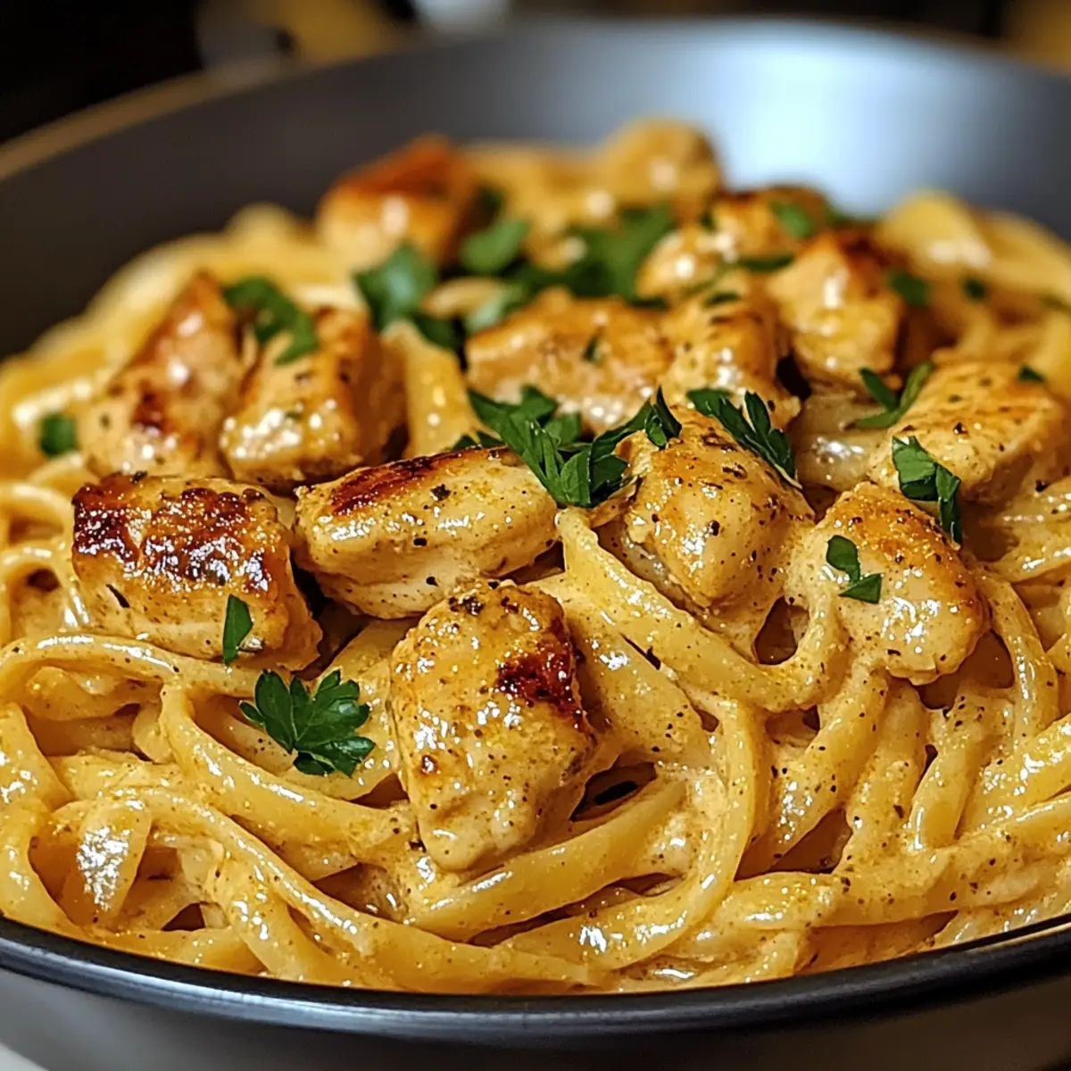 Linguine au poulet Cowboy Beurre express et gourmand