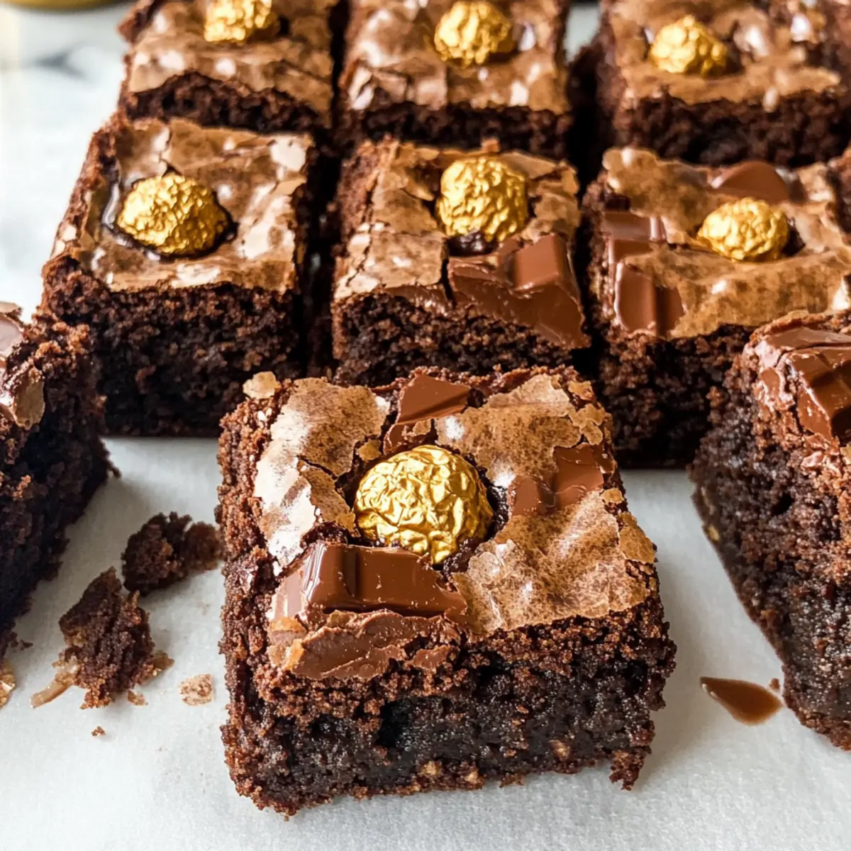 Brownies Ferrero Rocher irrésistibles et fudgy