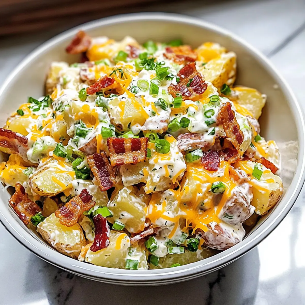 Salade de pommes de terre au four délicieuse et gourmande