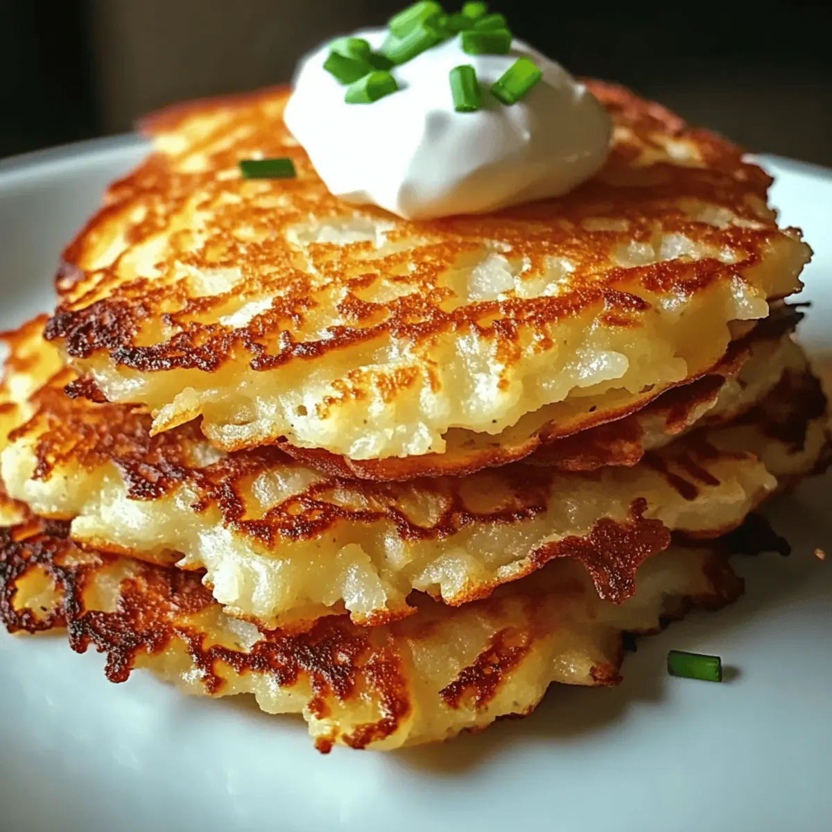 Galettes de pommes de terre croustillantes et savoureuses