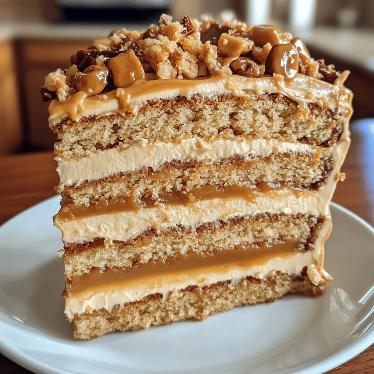 Gâteau au caramel croquant irrésistible à essayer