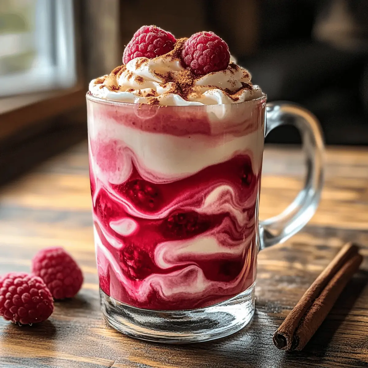 Chai à la vanille glacé aux framboises irrésistible
