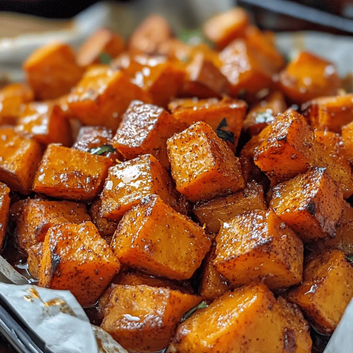 Patates douces rôties avec cannelle et miel irrésistibles