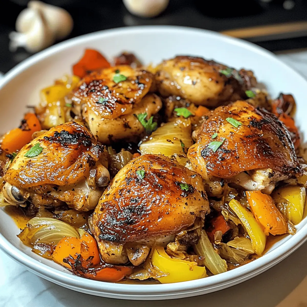 Poulet jamaïcain et chou : un délice épicé à savourer