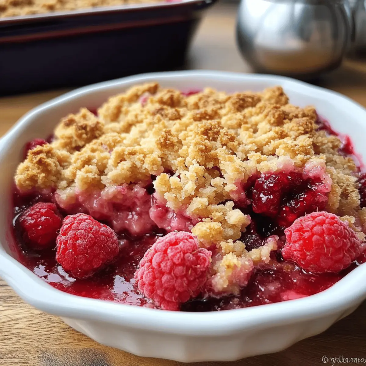 Crumble de Framboise: Délice Écrasant et Simple