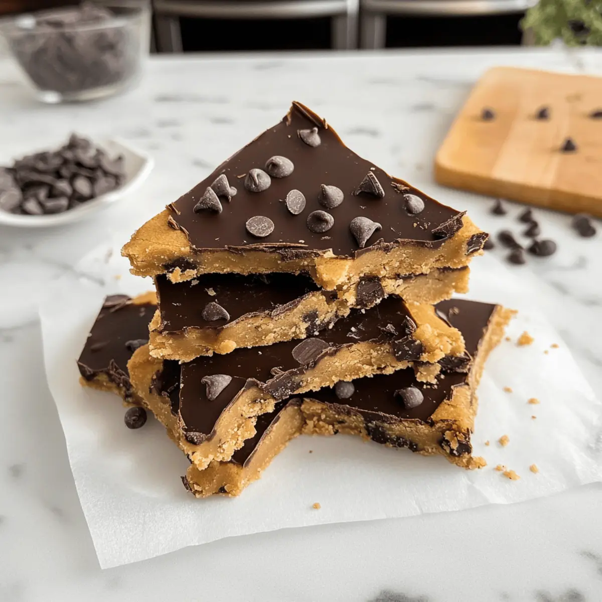 Bark de Pâte à Cookies Saine et Délicieuse