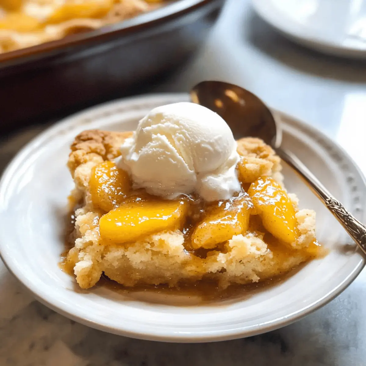 Pêche Crumble Maison Pour un Dessert Réconfortant