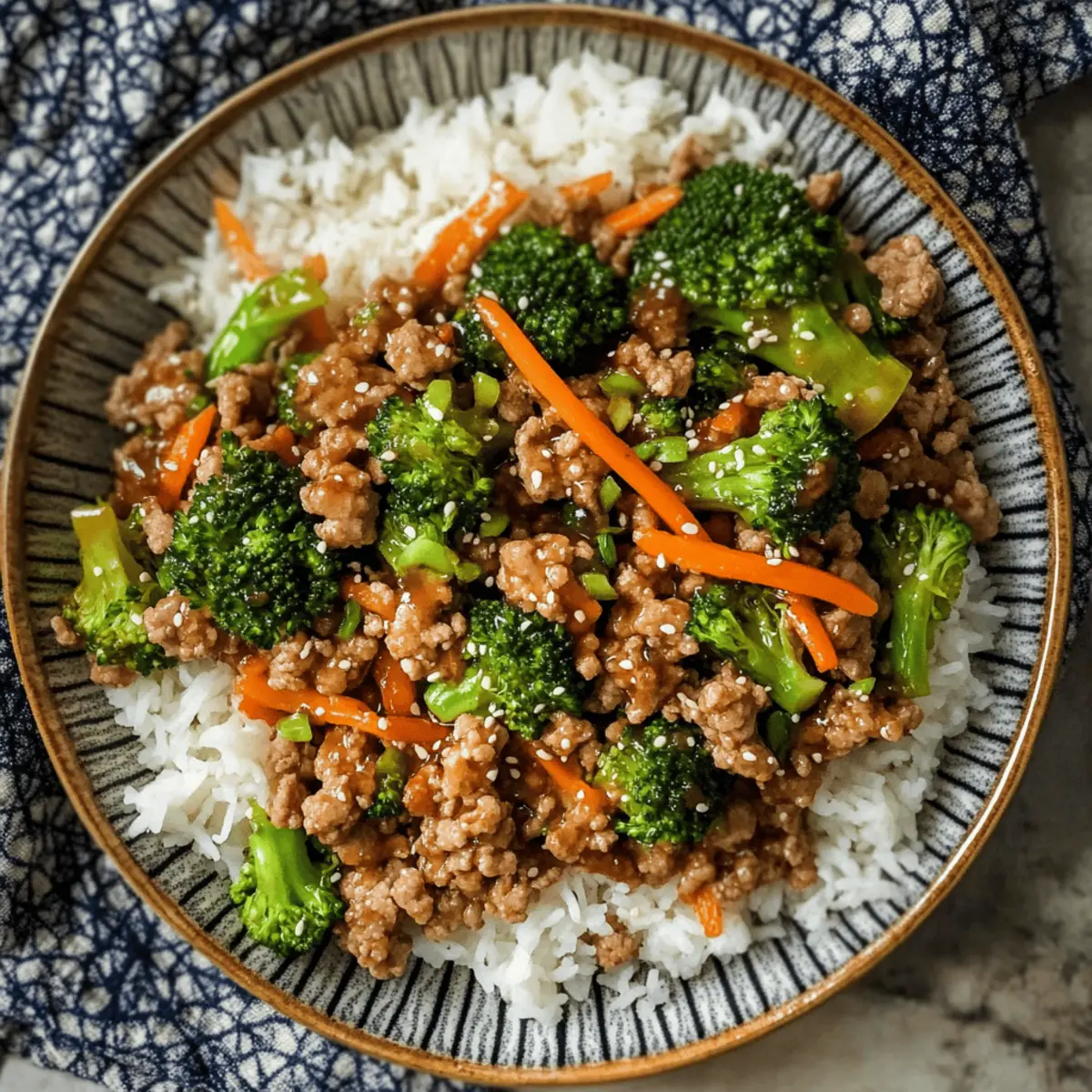 Sauté de dinde hachée teriyaki rapide et facile