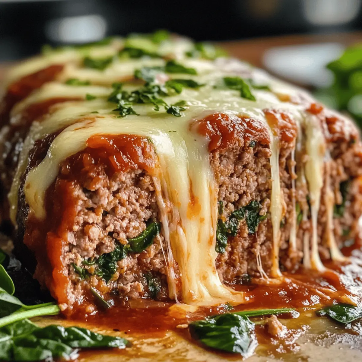 Pain de viande farci à l'italienne irrésistible