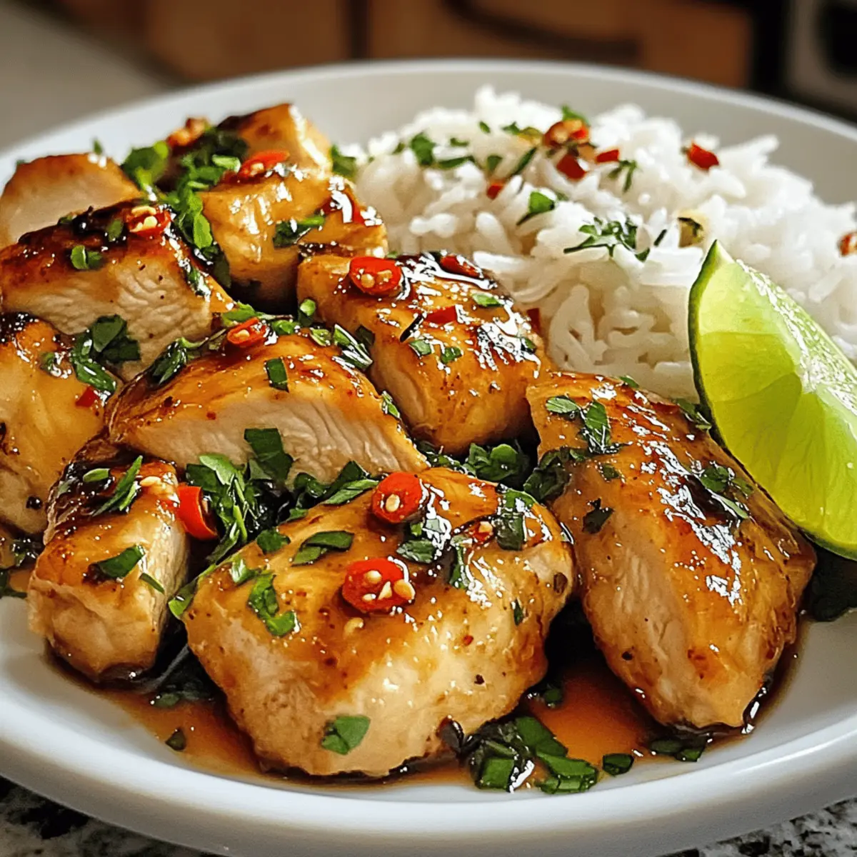 Poulet Épicé au Sirop d'Érable et Riz Coco