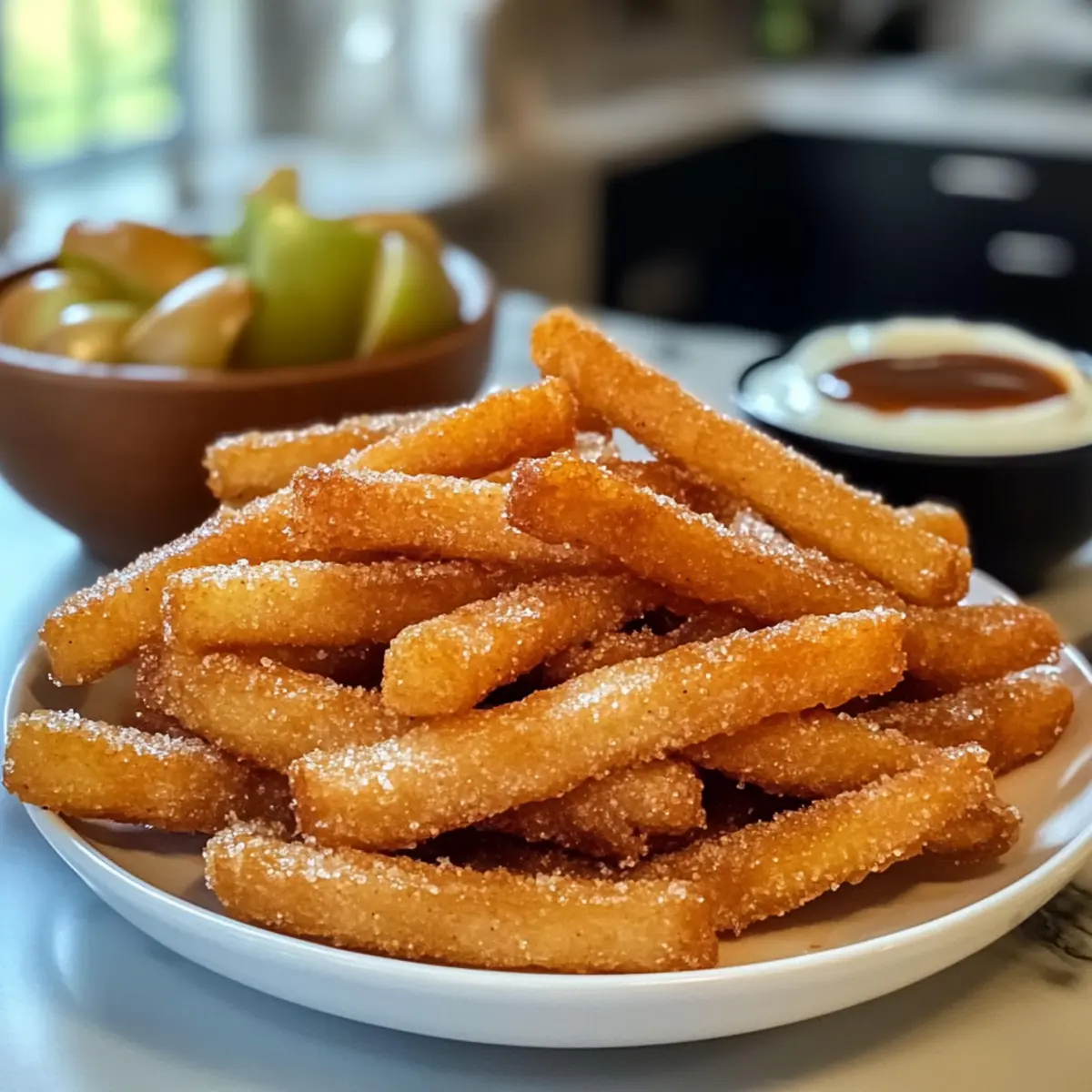 Frites de pomme croustillantes à la friteuse à air