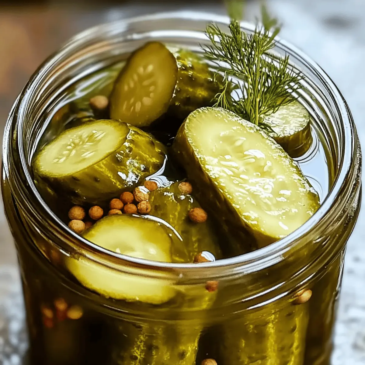 Conserve de cornichons à l’aneth maison facile