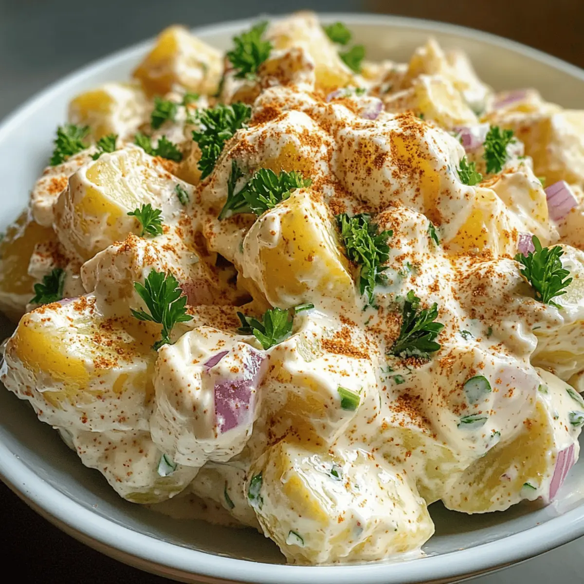 Salade de pommes de terre crémeuse pour l’été