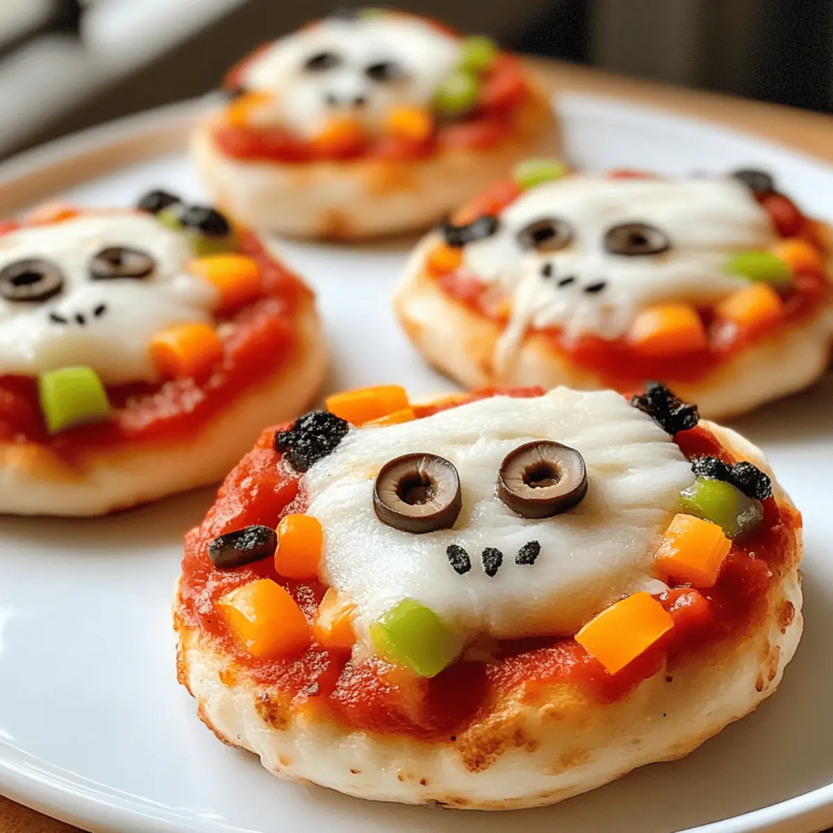 Halloween Mini Pizzas for Spooky Family Fun