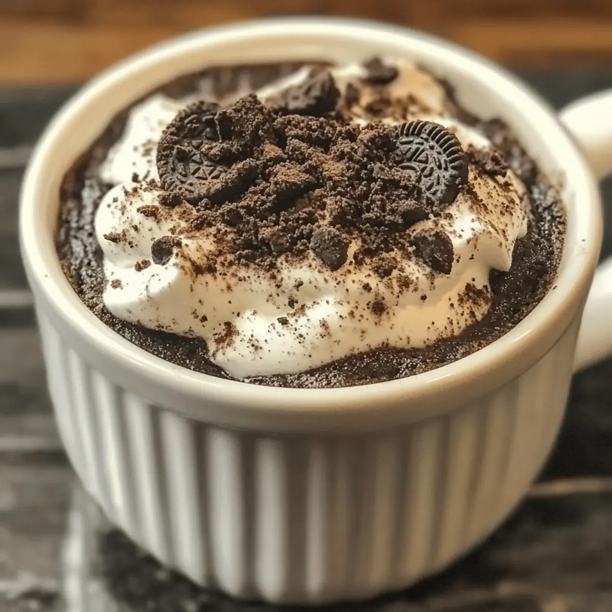 Gâteau Mug Oreo Prêt en 1 Minute