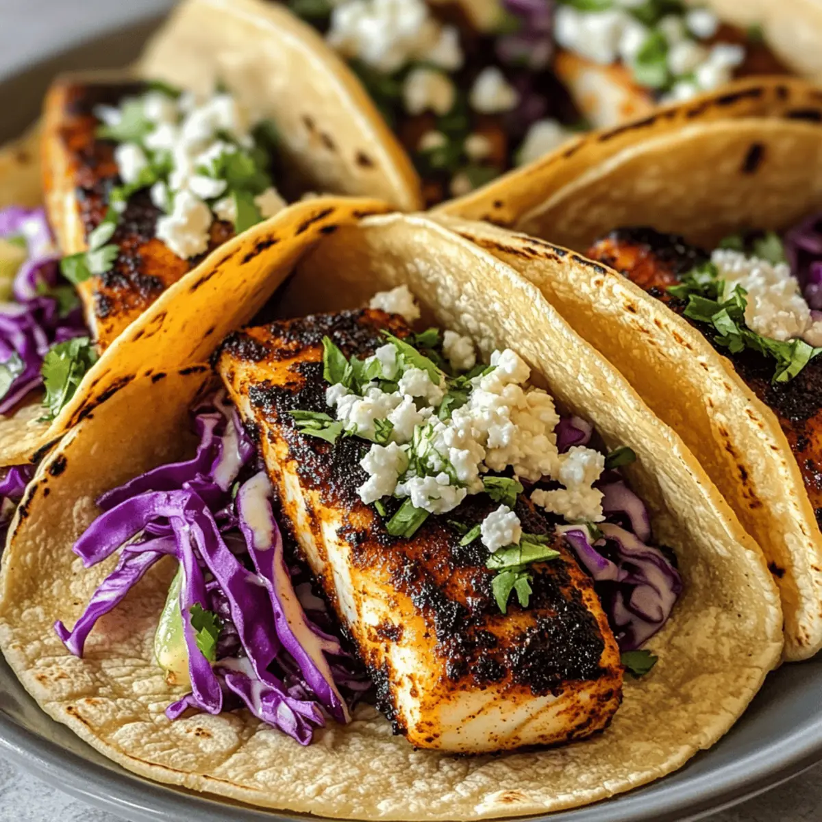 Tacos de poisson noirci : un délice côtier à savourer