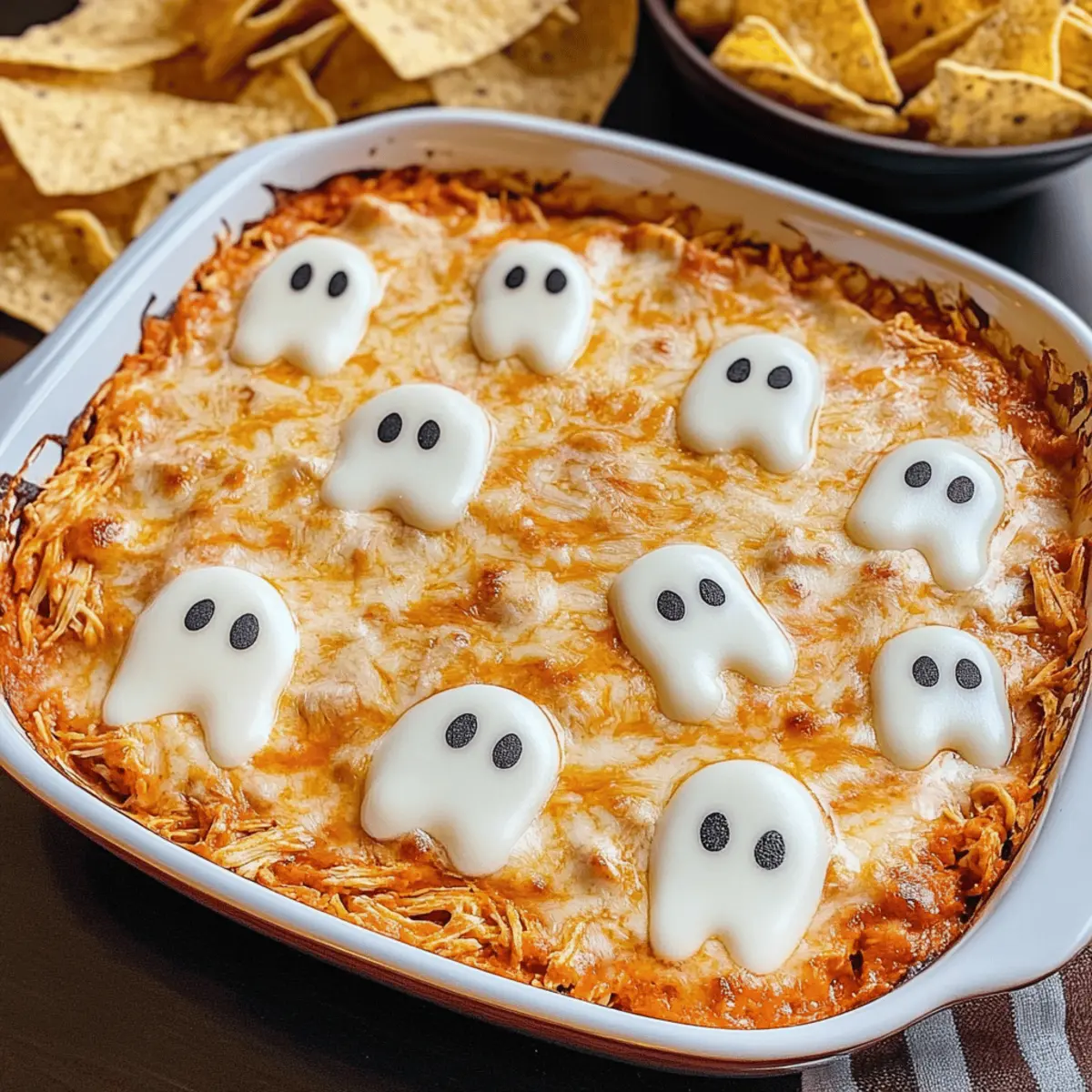 Trempette de poulet buffalo d'Halloween à dévorer
