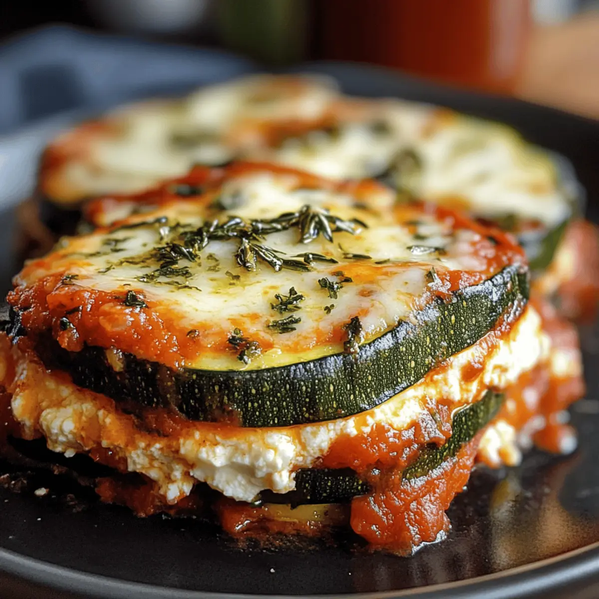 Fondants de courgettes à la ricotta avec marinara savoureux