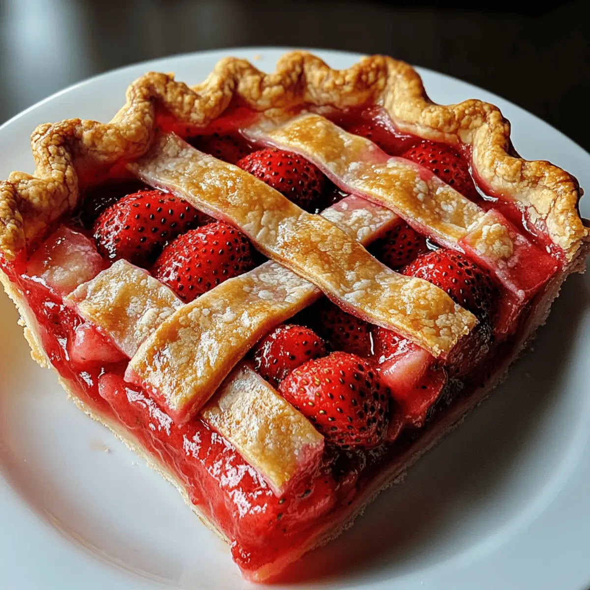 Tarte rustique sucrée aux fraises cuites à tomber