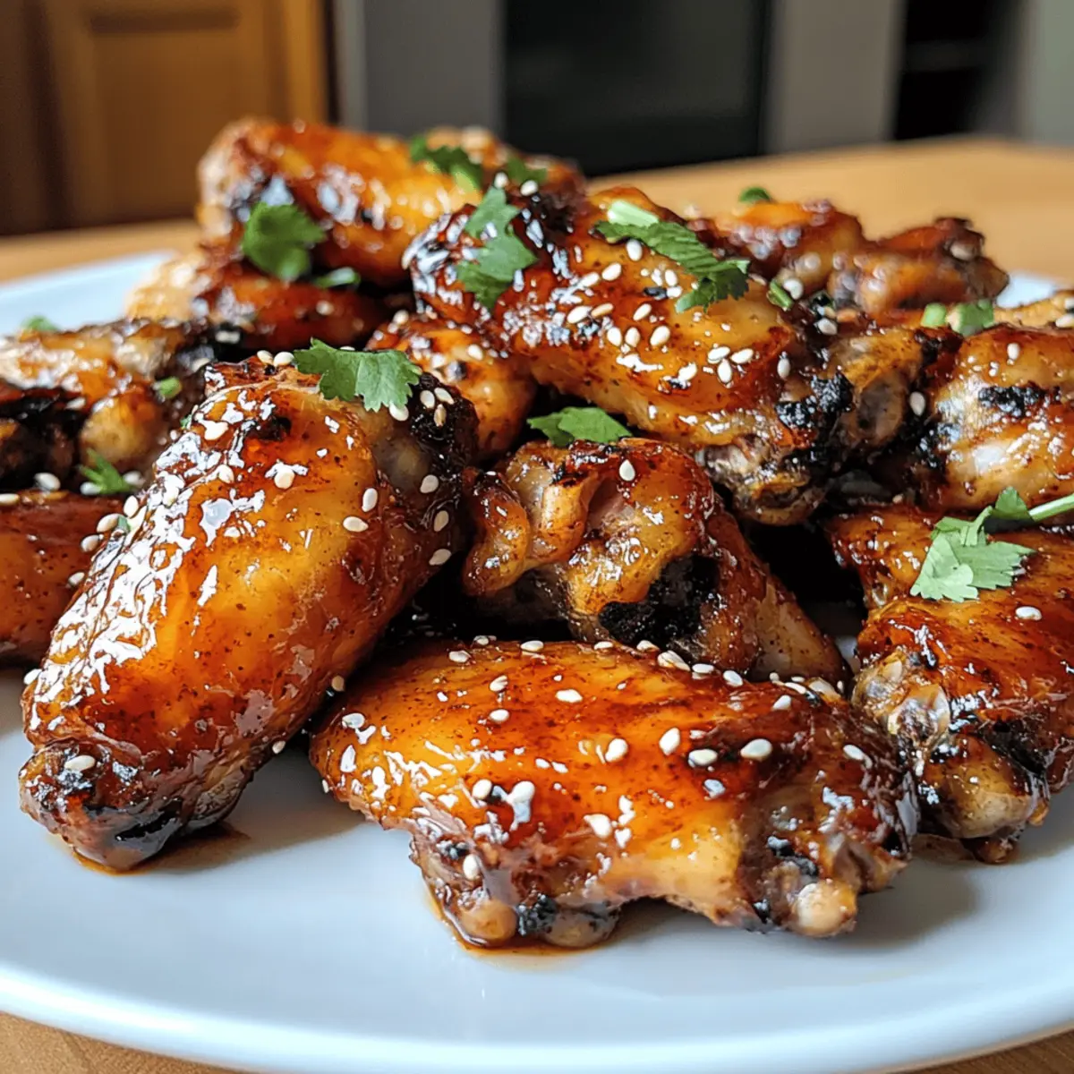 Ailes de poulet teriyaki à l'ananas collant irrésistibles