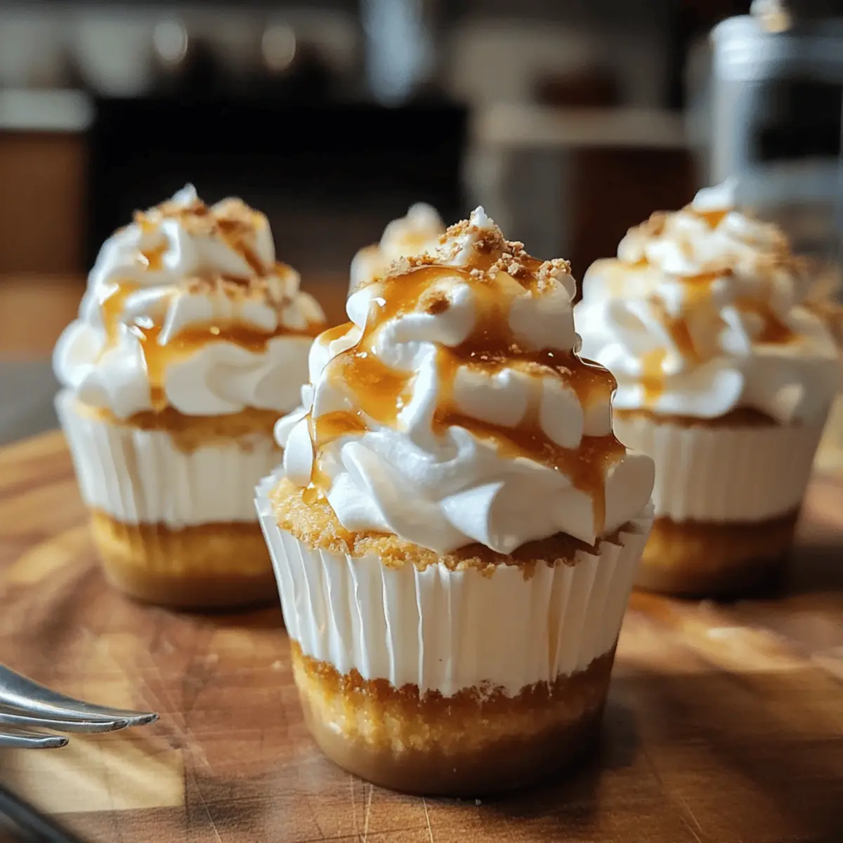 Verres individuels de cheesecake au beurre de Barbe-à-Papa