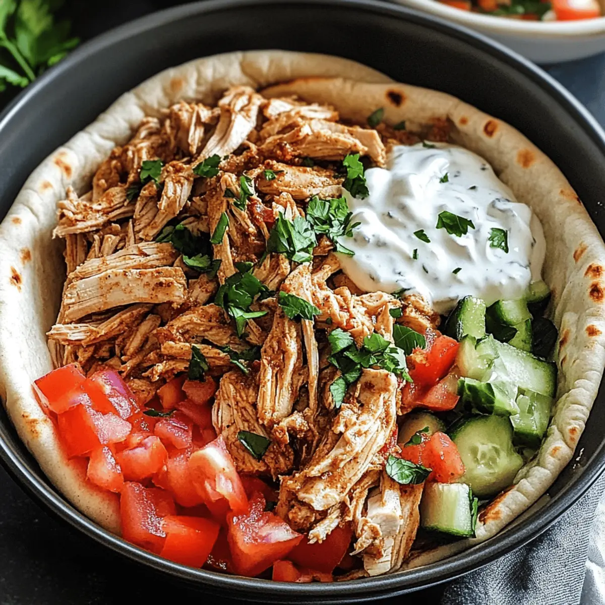 Shawarma de Poulet Mozzarella et Légumes Frais