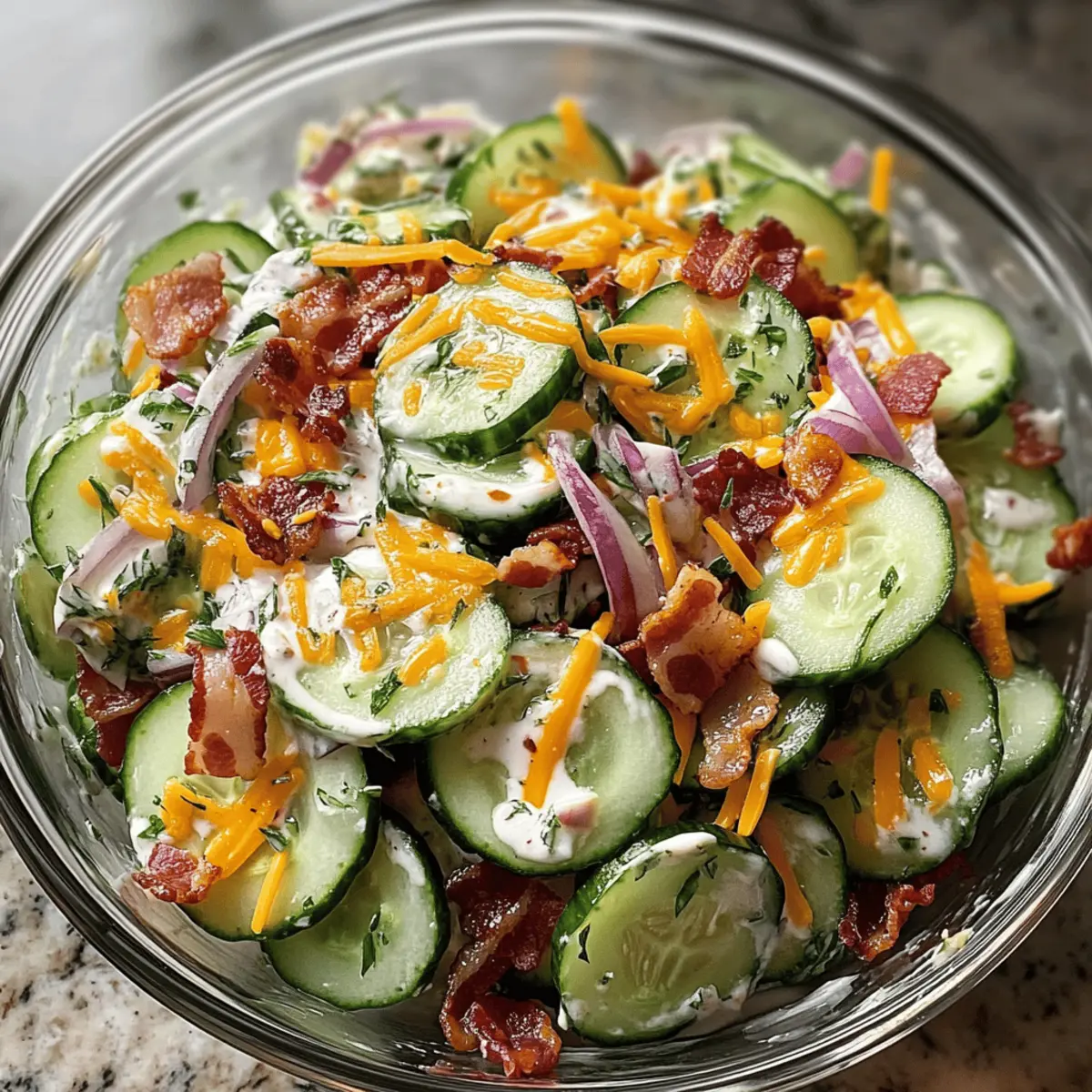 Salade de Ranch aux Concombres Facile et Savoureuse