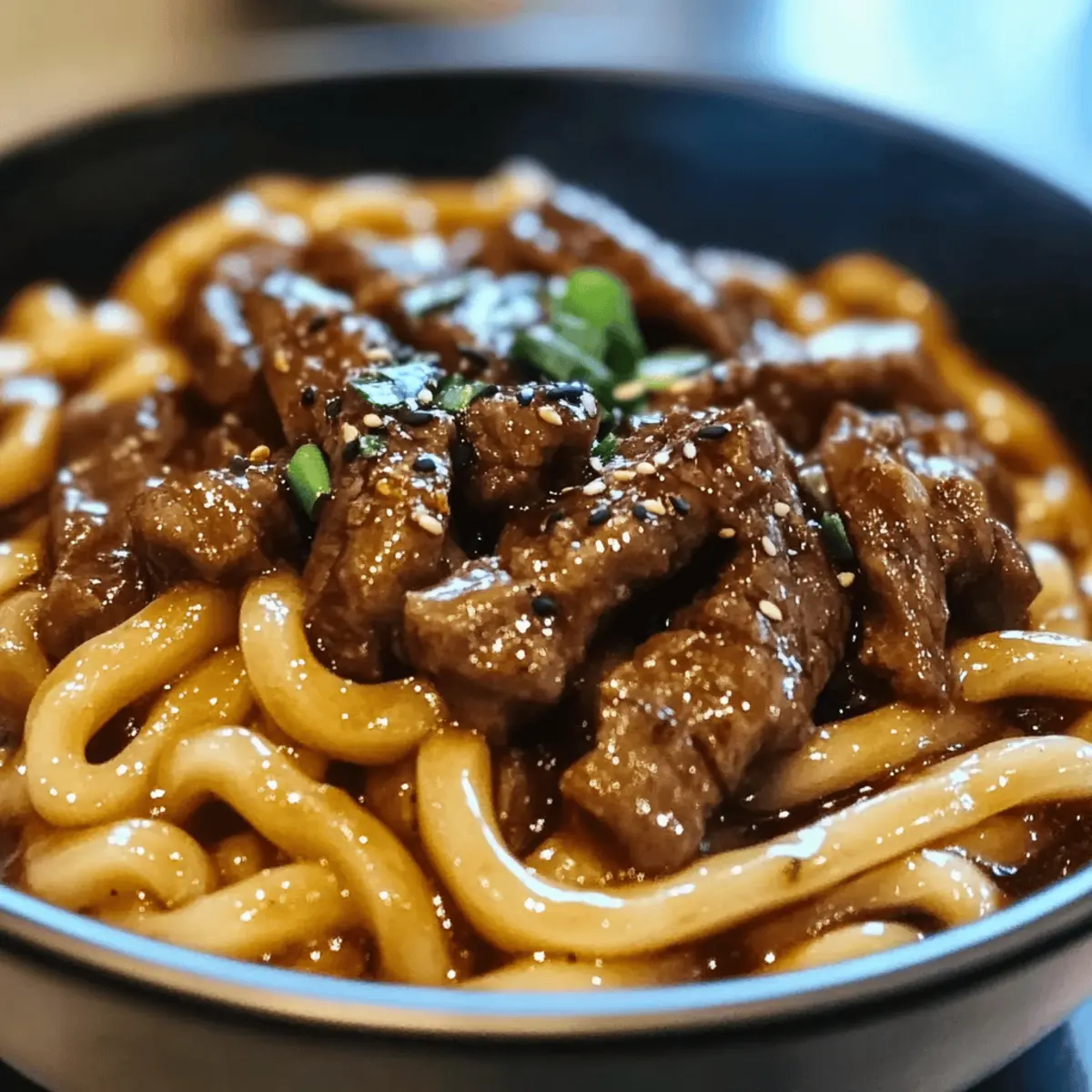 Boeuf Udon au Poivre Noir en 30 Minutes