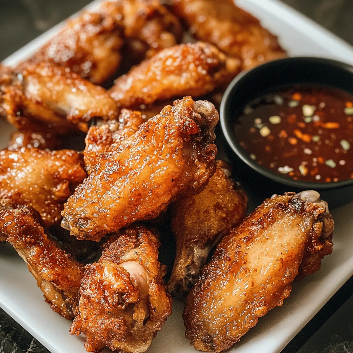 Ailes de poulet chinois à l’air fryer croustillantes