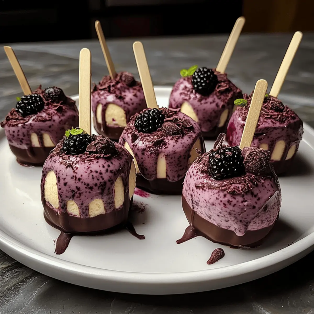 Forêt Interdite Pops de Cheesecake à la Mûre Magiques