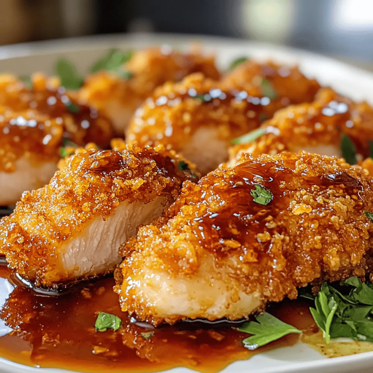 Poulet au miel épicé : croustillant et savoureux