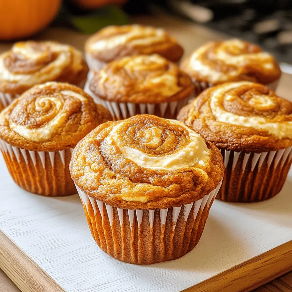 Muffins à la crème de fromage et à la citrouille moelleux