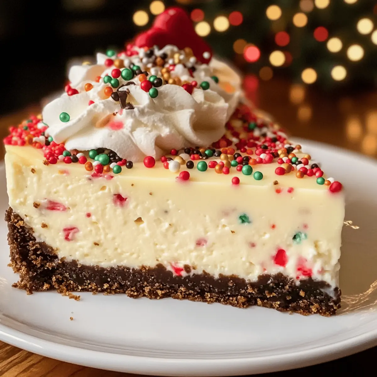 Gâteau au fromage aux biscuits de Noël irrésistible