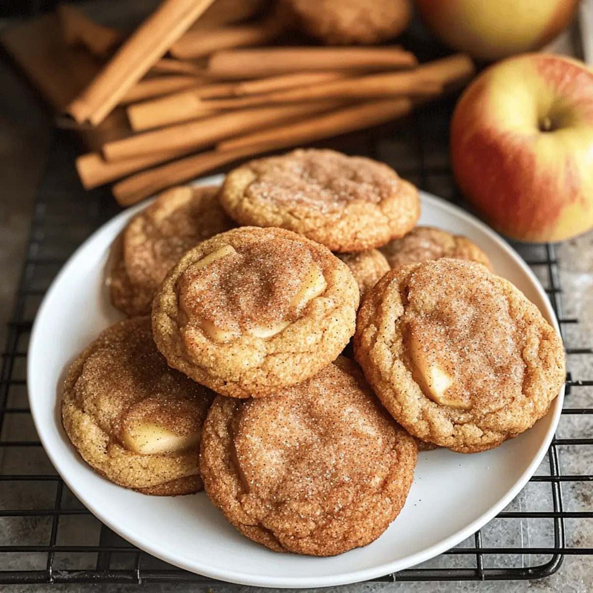 Biscuits Snickerdoodle à la pomme irrésistibles