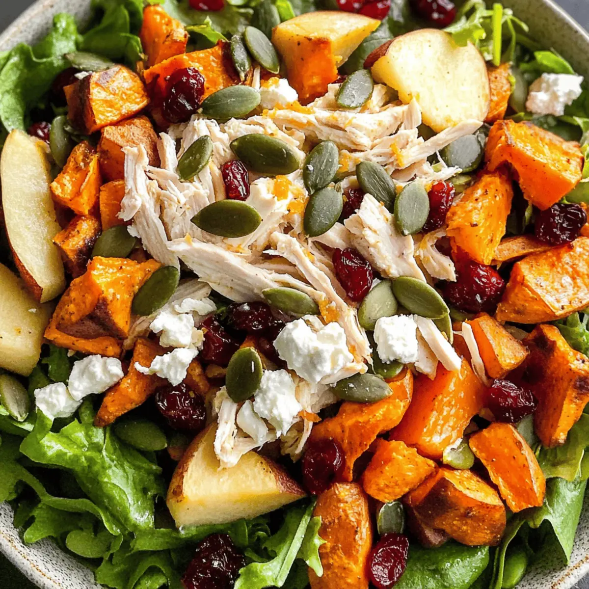 Salade d'automne hachée avec poulet irrésistible