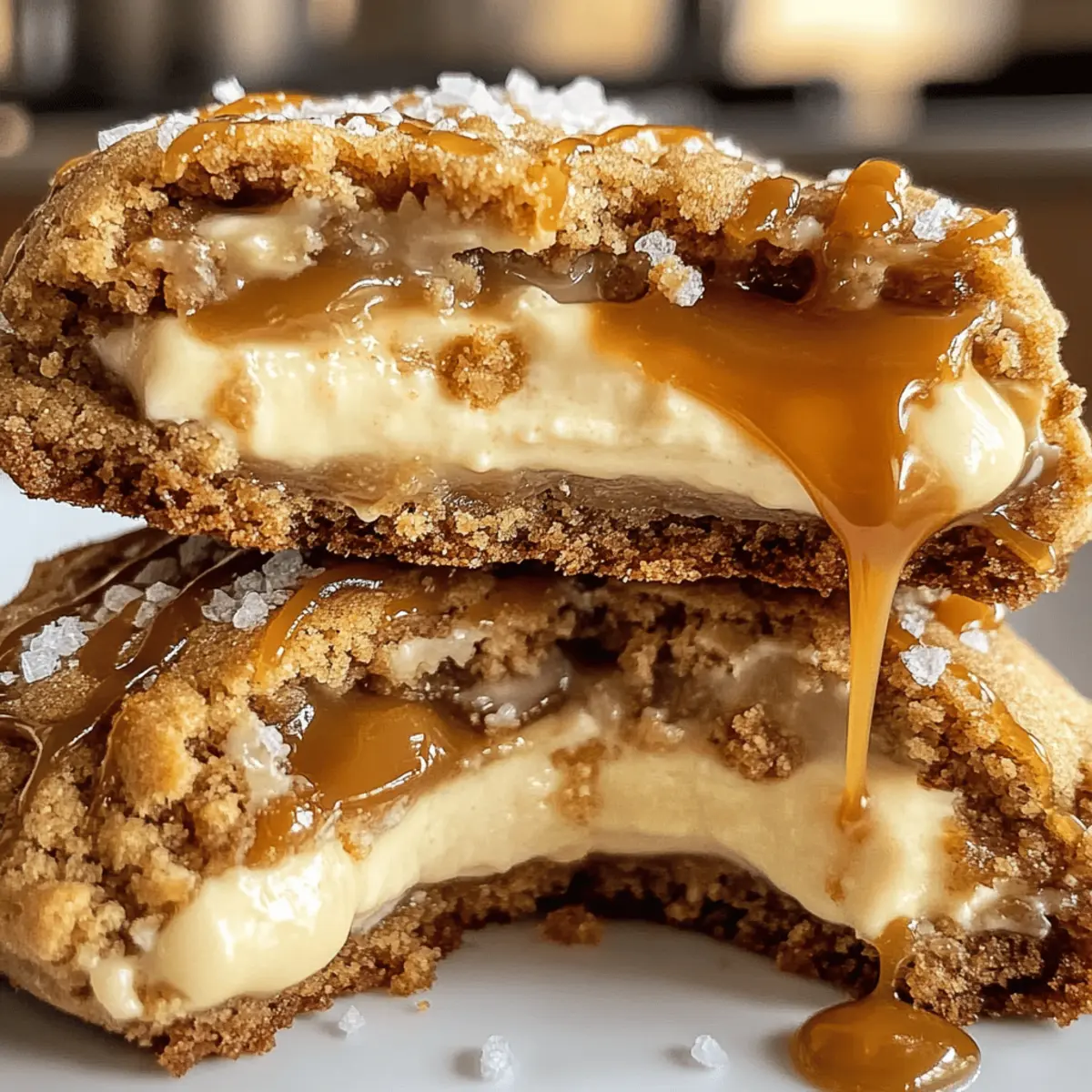 Cookies Cheesecake Caramel Salé Copycat Crumbl à la Maison