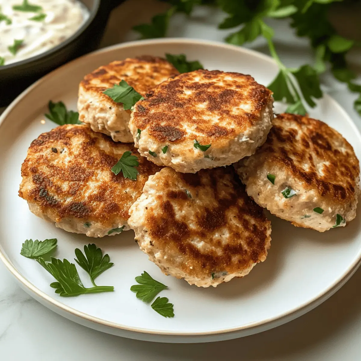 Galettes de poulet au fromage cottage irrésistibles