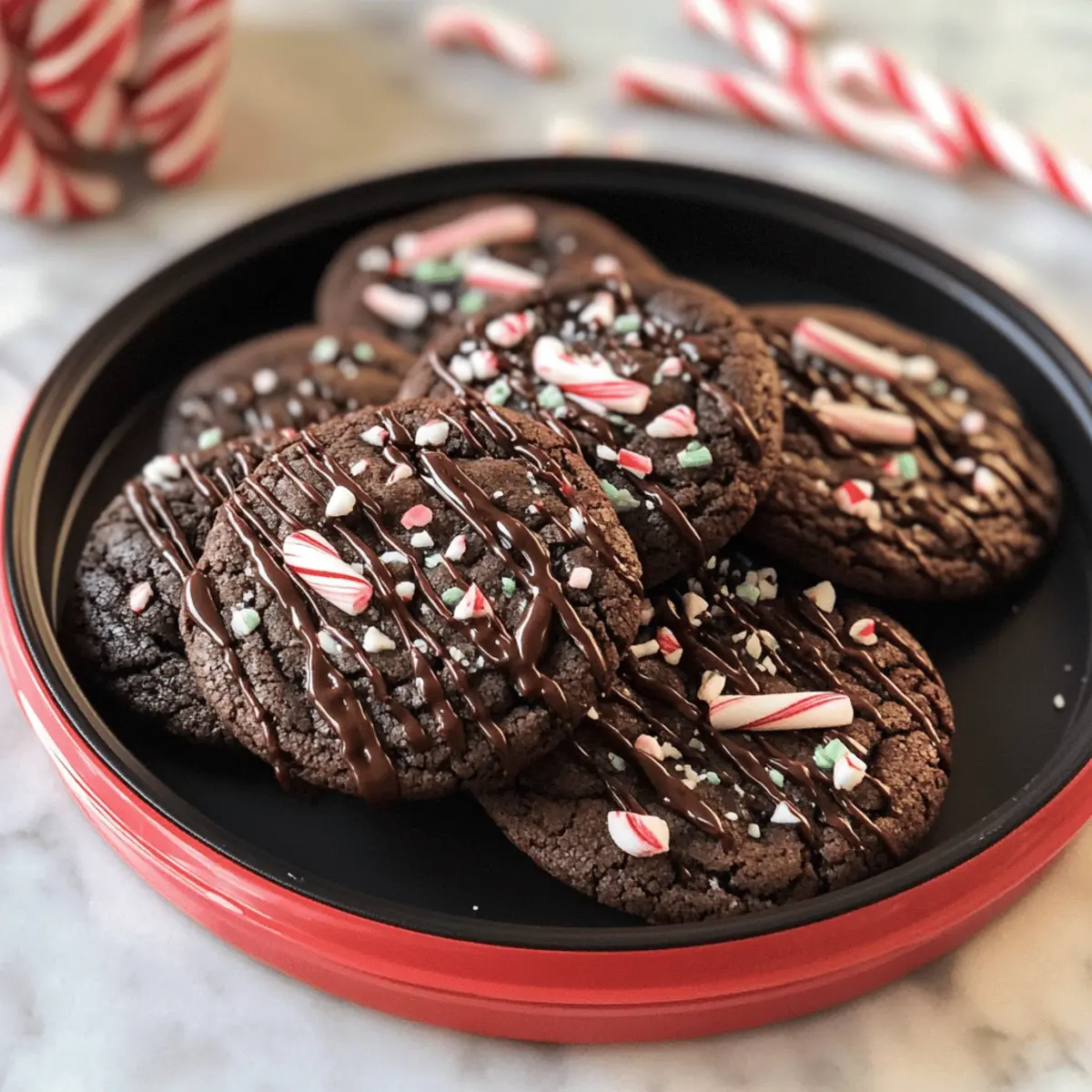 Biscuits au chocolat et à la menthe poivrée irrésistibles