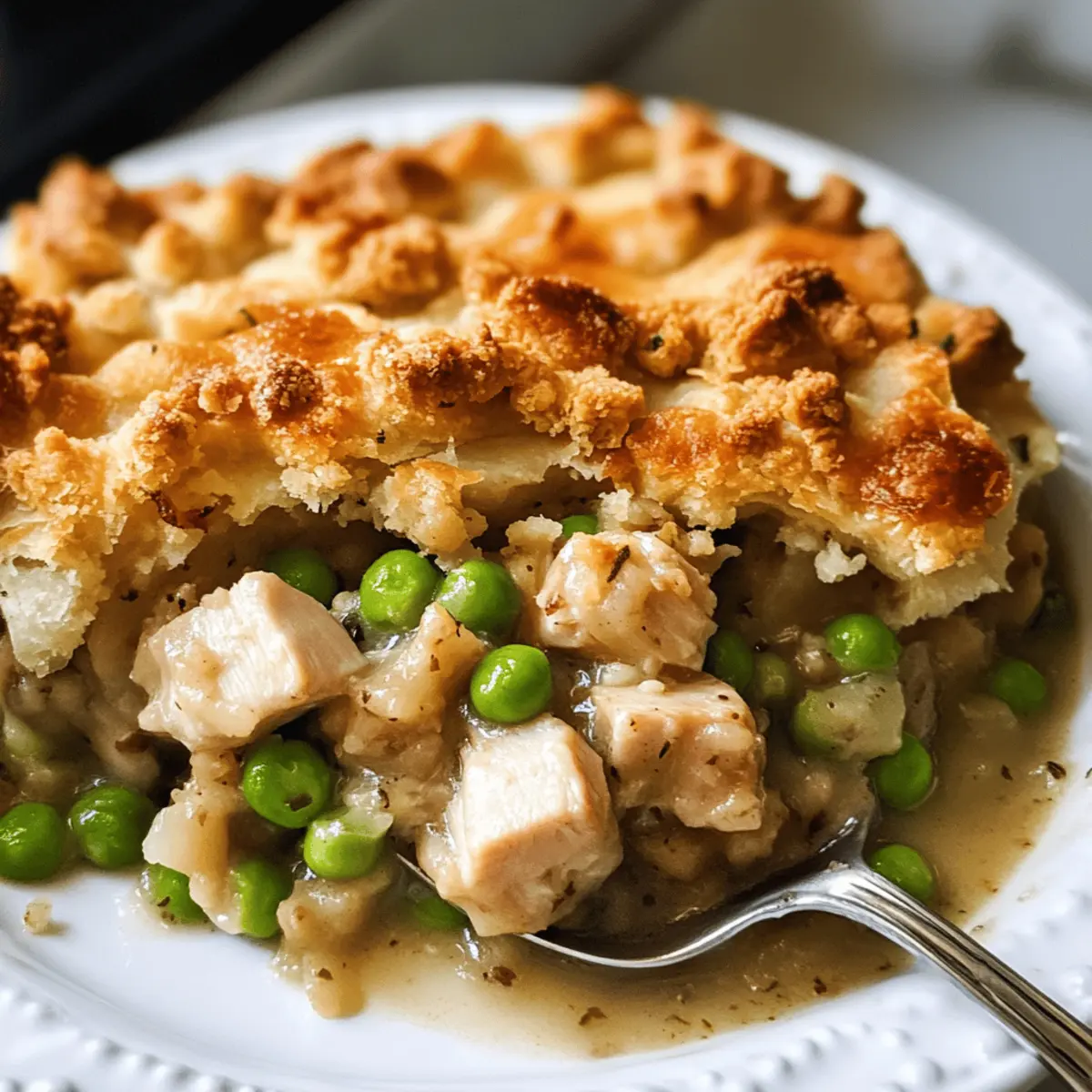 Tourte de dinde de Thanksgiving avec croûte de farce