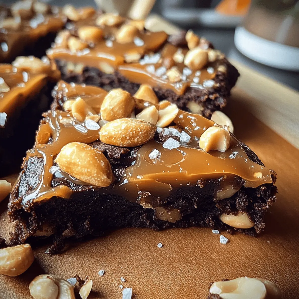 Bark de brownie au caramel décadent fait maison