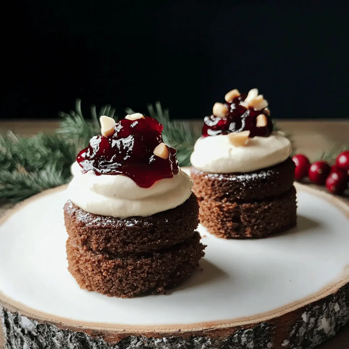 Gâteaux mini de Noël au pain d'épices irrésistibles