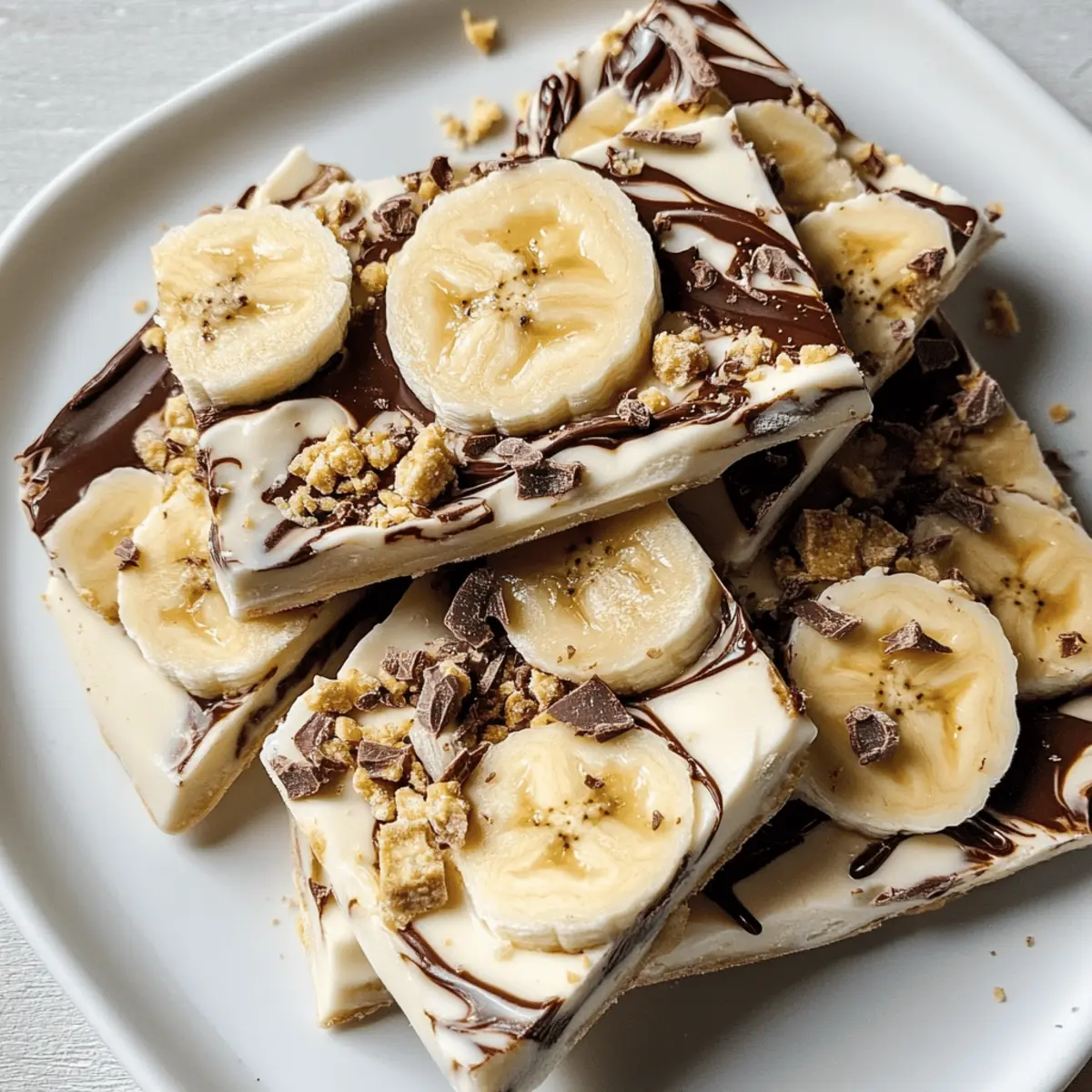 Bark au yaourt grec au chocolat et beurre de cacahuète