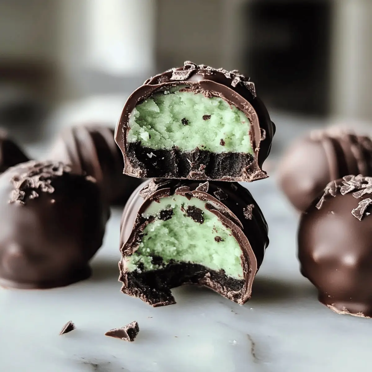 Truffes Oreo à la menthe : Délices faciles sans cuisson