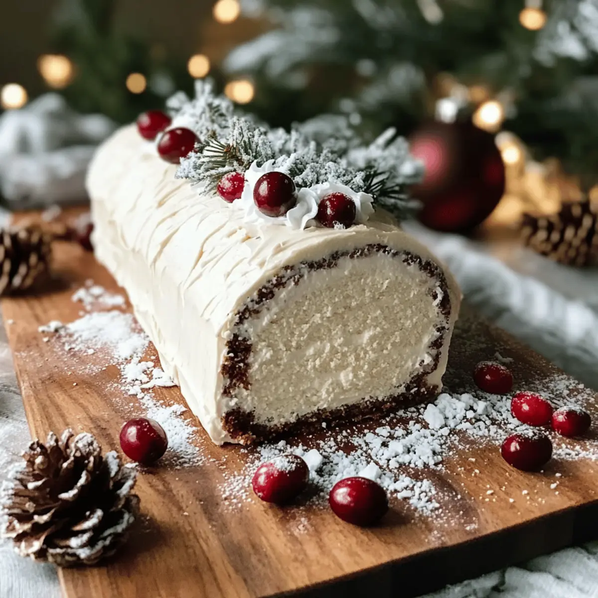 Bûche de Noël Vegan et Sans Gluten Délicieuse