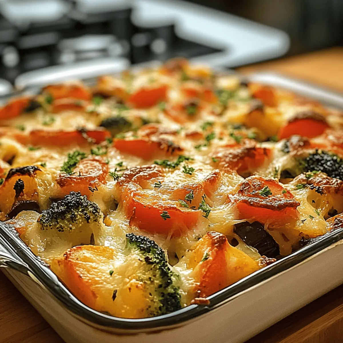 Gratin de Fromage Cottage aux Légumes Savoureux