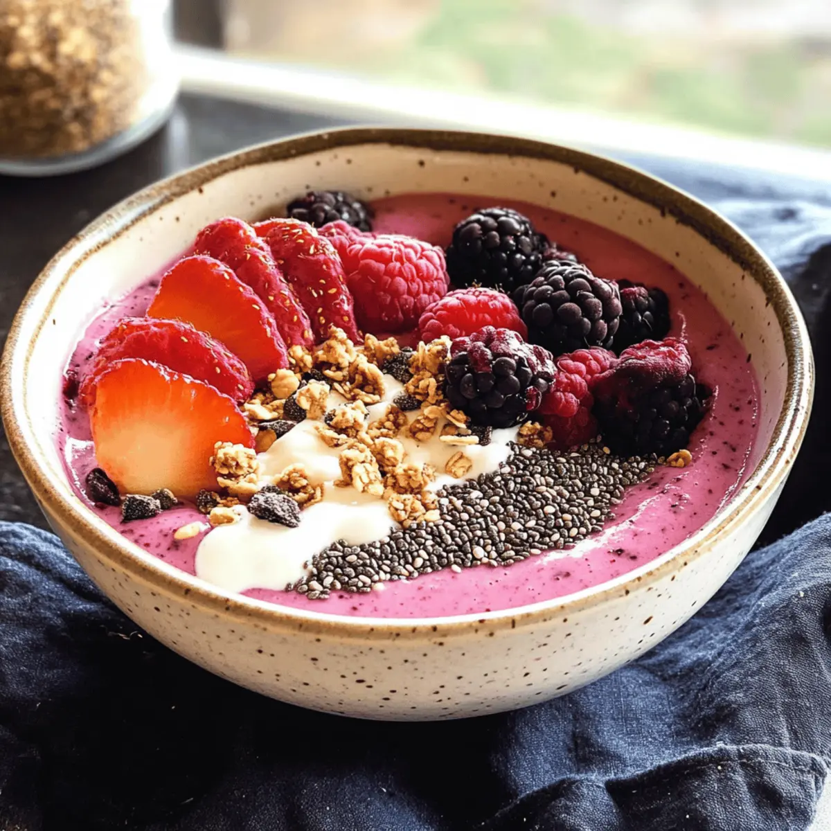 Bol de smoothie céto rapide et délicieux