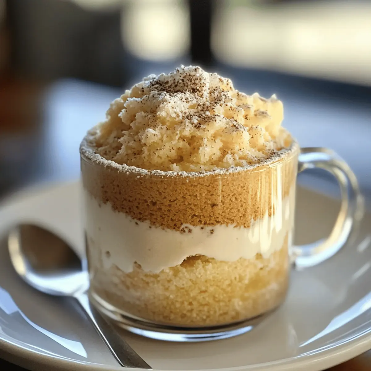 Gâteau en tasse vanille rapide et délicieux