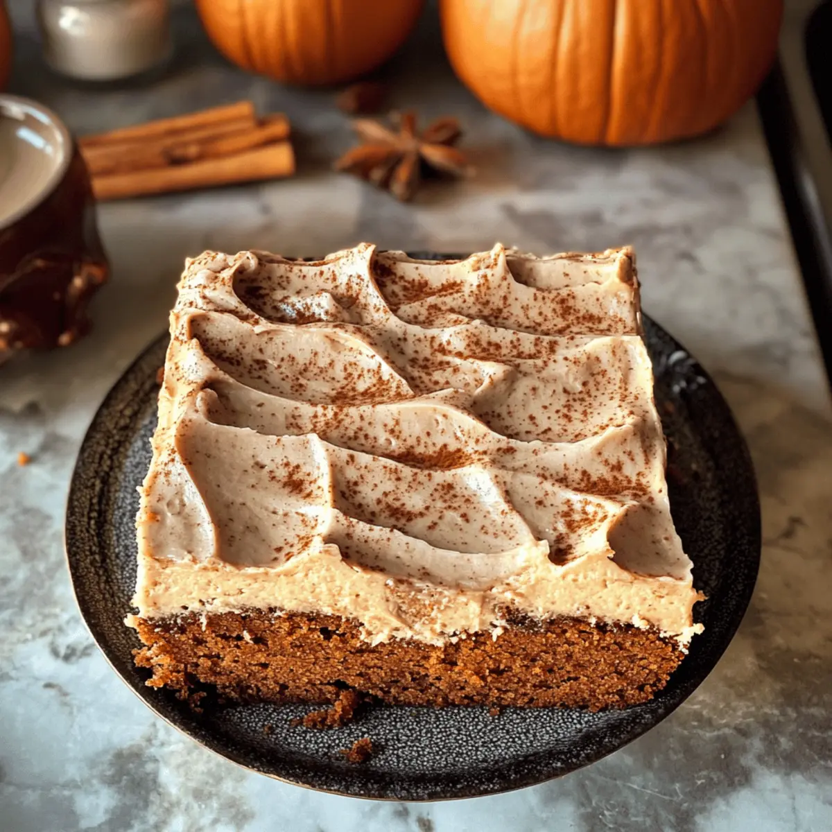 Gâteau au potiron et chai avec beurre noisette délicieux
