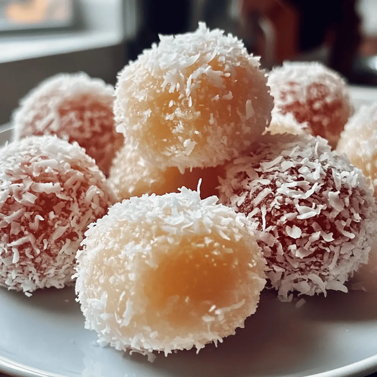 Boules de neige : Délices enrobés de noix de coco