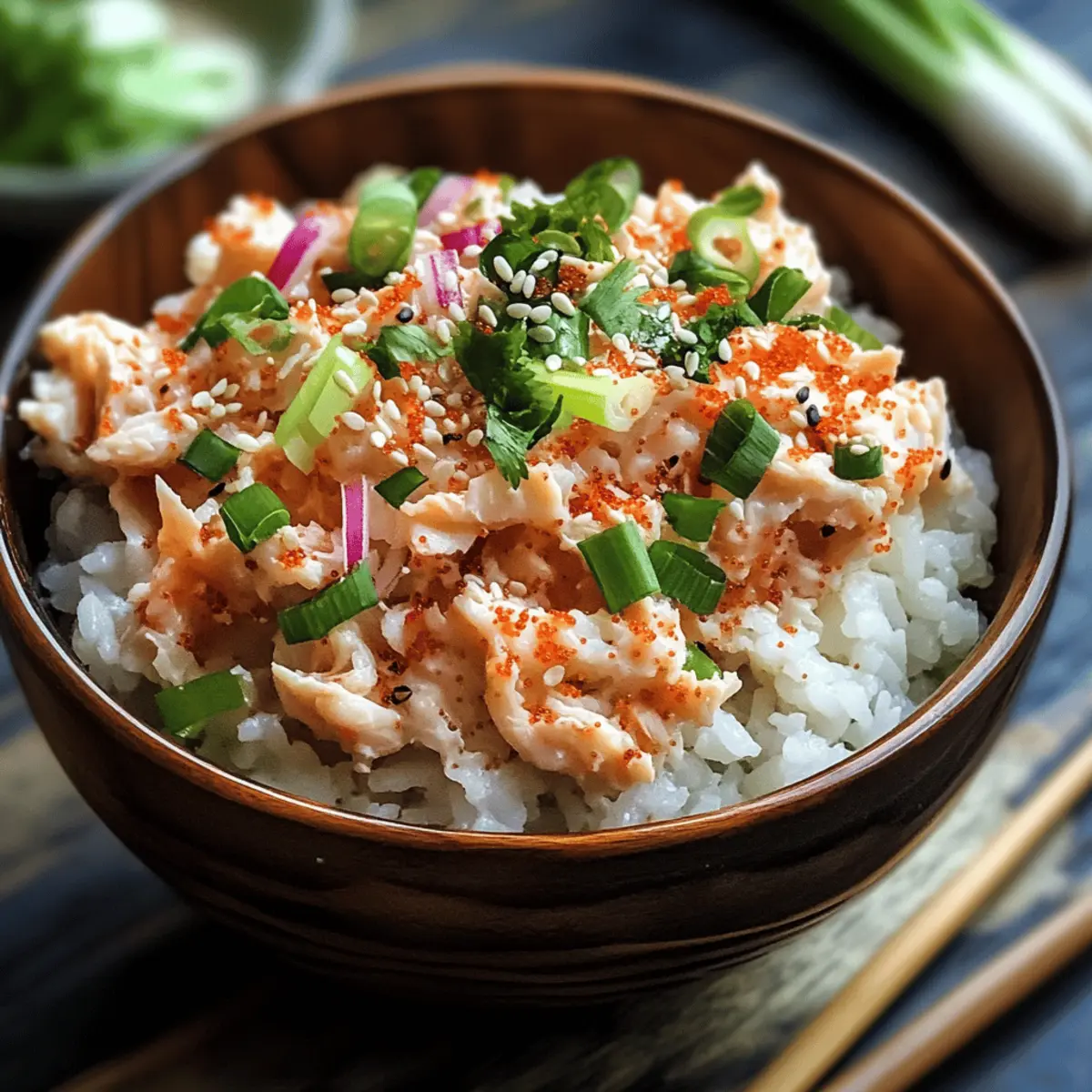 Bols de sushi au crabe épicé simples et rapides